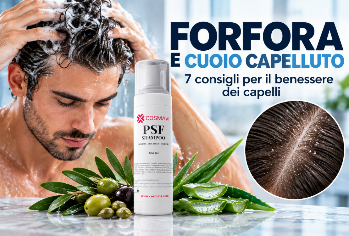 Forfora e cuoio capelluto: shampoo antiforfora PSF COSMAVI con solfuro di selenio
